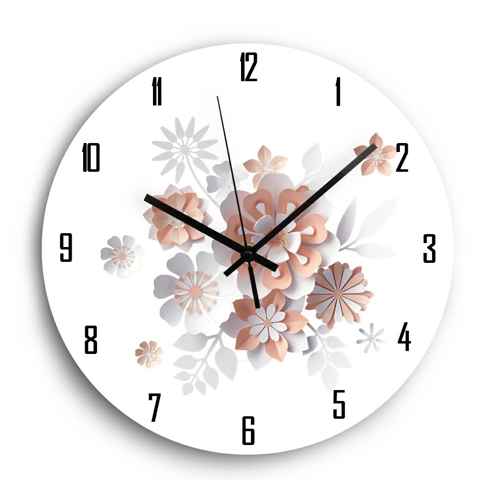 Custom 12 Inch relojes de pared Round Dial Shape Wall Clock for home decor