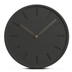 12inch Round Carving Black Forescolor MDF Silent Home Decoration Wall Clock