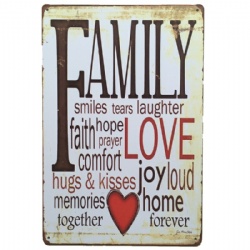 Custom printing metal signs,rectangle vintage metal signs