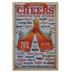 hot selling metal poster, home decor tin sign, beer bottle tin posters