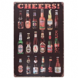 Cheap Price Aluminum Decorative Metal Plates, Vintage Embossed Poster, Frames Metal Poster