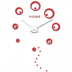 Home Letters Circles Dots Modern Design Large Diy Acrylic Clocks