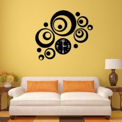 Home Good Decorative 3D Mirror Atomic Cheap Wholesale Diy Wall Clock