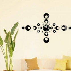Modern home decorative DIY 3D wall clocks
