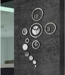 DIY big size abstract art design Wall Clock study room office cafe decoration living room