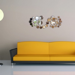 DIY Rounds Mirror 3D Wall Stickers Home Decoration Design