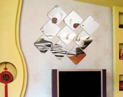 3D Acrylic Home Decorative Art Mirror Wall Stickers