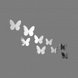 Butterflies Decor Mural Decal adesivo de parede Removable