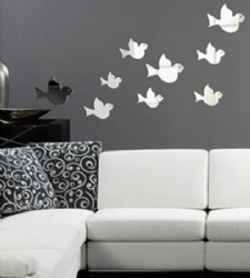 Flying Birds Romovable Crystal Self-Adhesive Gift Wall Stickers