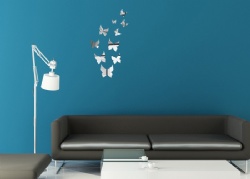 House Art Butterfly DIY Mirror Surface Wall Sticker Home Décor