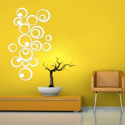 3D DIY Round Art Wall Stickers For Living Room Decoration