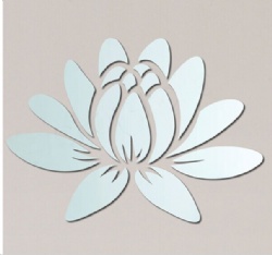 Lotus Flower Shape DIY Acrylic Large Size Wall Stickers