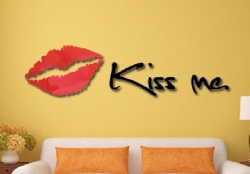Kiss Creative Cute Design Wall Stickers
