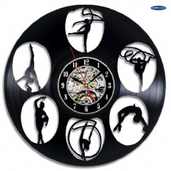 Dancing Girls With Different Shapes Mute CD Wall Clocks