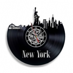 City of New York Handmade CD Wall Clocks