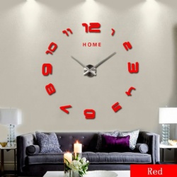 3D Diy Circular Quartz Vintage Clocks reloj de pared Hoom Decor Big Wall Clock