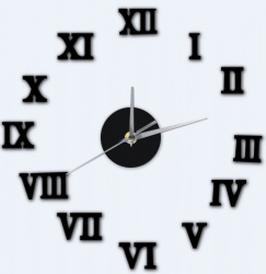 Roman Digital Numbers Vintage Home Decor Kitchen Clock Wall Stickers