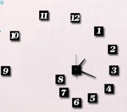 Different Arabic Numbers DIY Acrylic Wall Clocks