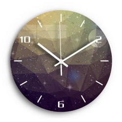Interesting Home Decorative UV-Printed Face Acrylic Wall Clock