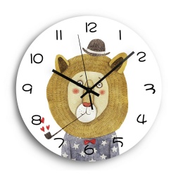Promotional Gifts Hot selling Cute Animal Printable Dial wall clocks