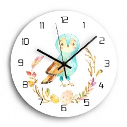 2019 Cute Wooden With Printing Wall Clocks