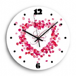 Fancy Modern 12 Inch Art Heart Shape Wall Clocks