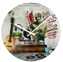 Music Band Singer Record Clock