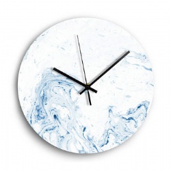 Nordic Modern 12-Inch Silent Glass Colorful Wall Clock