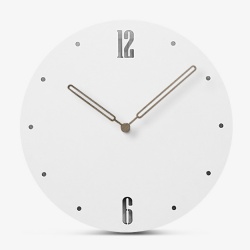 Simple Europe Modern MDF White Circular Wood Wall Clock Advanced Fashion Exquisite Artistic Mute Hanging Watch Home Decor Clocks